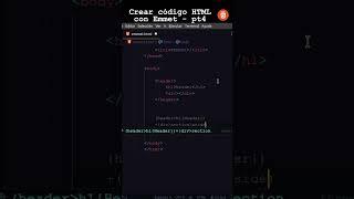Crear código HTML con Emmet - pt4