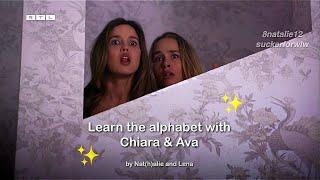 Learn the alphabet with Chiara & Ava (#Chiava)