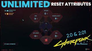 UNLIMITED Reset Attributes MODS - Cyberpunk 2077 2.0 to 2.01 And DLC Phantom Liberty