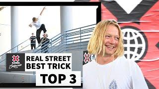 Real Street Best Trick: TOP 3 | X Games California 2023