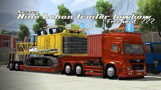 Tester || mod truck hino 500 lohan spesial trailer lowbow terbaru dan langka