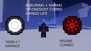 BORUMAKI + KAMAKI OP ONESHOT COMBO | Shindo Life Roblox