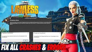 How To Fix CRASHES In Fortnite Chapter 6 Season 2 - LAWLESS! (Fix Fortnite Not Launching)