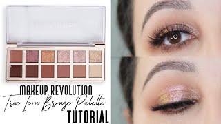 MAKEUP REVOLUTION The True Icon Bronze Palette - Eyelook Tutorial