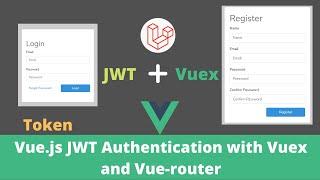 Laravel Vue js JWT authentication | Login , Register Token Based with Vuex and API Laravel -HINDI