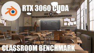 Blender classroom test RTX 3060 CUDA