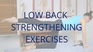 Low Back Strengthening Exercises
