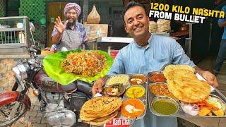 50/- Rs Punjabi Indian Street Food  Desi Ghee Thali, Dal Makhani Lachha Paratha Bullet wali Biryani