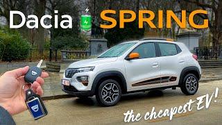 Dacia Spring! (44 hp) - POV drive, launch, interior