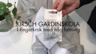 Kirsch Gardinskola | 1-fingerkrok med hög fattning