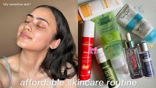 my *updated* skincare routine under ₹500 (summer edition️) / glowy skin routine