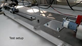 Medical Robotics - Durability test set-up for twisted cord actuators