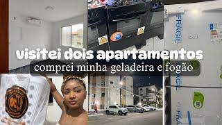 VISITEI DOIS APARTAMENTOS | COMPREI MINHA GELADEIRA E FOGÃO + ATUALIZAÇÕES 