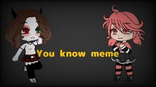 ~You know meme~(Vebka Play and Wendy)