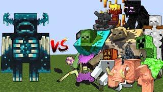 Warden vs Mutant creatures | Minecraft Mob Battle