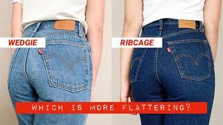 LEVI'S WEDGIE VS. RIBCAGE JEANS (REVIEW & COMPARISON)