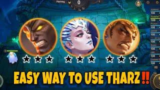 HOW TO USE THARZ SKILL 3 & MASTER THIS STRATEGY || LEGENDARY COMBO‼️ MOBILE LEGEND - MAGIC CHESS