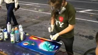 Artista callejera de Nueva York - painting ASMR