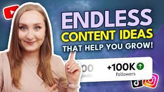 This is HOW to FIND CONTENT IDEAS that ACTUALLY GROW your social media!