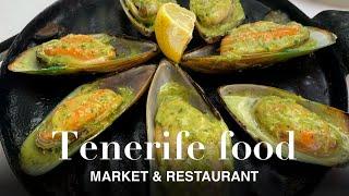 TENERIFE FOOD 2023 - Going to the MARKET & local seafood RESTAURANT