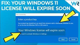 FIX: Your Windows License Will Expire Soon Error on Windows 11