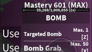 Farming Bomb 601 Mastery Hahaha |Blox Fruits