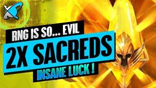 MY LUCKIEST 2X SACREDS EVER !! | Uncut "Paranoyed" Pulls | RAID: Shadow Legends