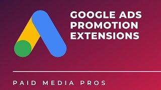 Google Ads Promotion Extensions