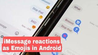 How to enable iMessage reactions on Google messages | Android messages | iMessage