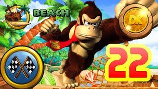 Donkey Kong Country Returns HD [Time Attack] - Beach (World 2) [4K]