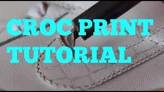 How To Do Croc Print Tutorial