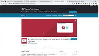 Video Popup in Oxygen using WP Video Popup