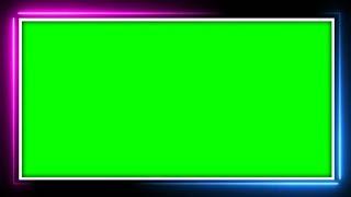 SKY BLUE & PINK COLOUR FRAME BORDER | ANIMATED GREEN SCREEN BACKGROUND (DOWNLOAD LINK )