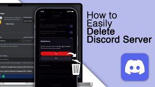 How To Delete A Discord Server in 2024! [PC & Mobile]