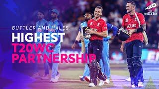 Jos Buttler and Alex Hales smash record partnership | Semi-final 2 | IND v ENG | T20WC 2022