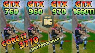 GTX760 GTX960 GTX970×GTX 1660Ti×CORE i7 3770/fortnite OG chapter 4 /Season OG/performance /フォートナイト