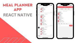 Let's build a full Stack Meal Planner App with React Native using MongoDB