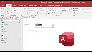How to Get ComboBox Value in Forms MS access database using VBA