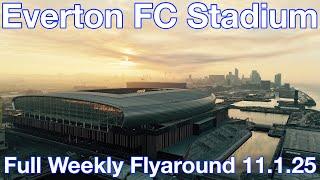 NEW Everton FC Stadium at Bramley Moore Dock. A Full Weekly FlyAround!