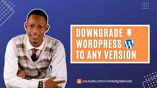 HOW TO DOWNGRADE WORDPRESS TO ANY VERSION WITH PLUGIN