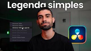 COMO FAZER LEGENDA NO DAVINCI RESOLVE EM 1 PASSO