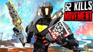 PATHFINDER MOVEMENT 52 KILLS IN TWO AMAZING GAMES (Apex Legends Gameplay)