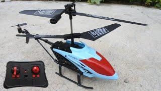 Blue 3,5 Channel RC Helicopter Unboxing and fly testing