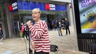 John Legend - All of me - Busking cover by Jason Allan - Manchester