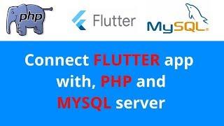 Connect flutter app to mySql server and phpmyadmin