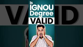 Is ignou degree valid? #ignoudegree #ignouadmission #ignoudegreevalid