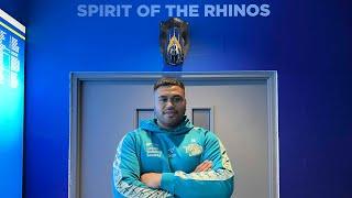 Sam Lisone ready to get stuck in with the Rhinos