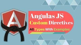 Angular JS Custom Directive Types with Examples