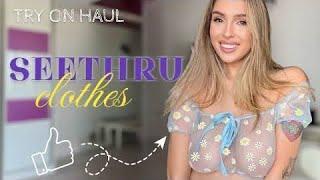 See-Through Try On Haul | Transparent Lingerie and Clothes | Try-On Haul At The Mall 2024