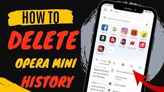 opera mini: search history delete